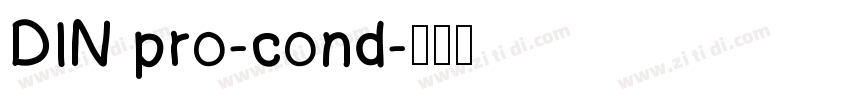 DIN pro-cond字体转换